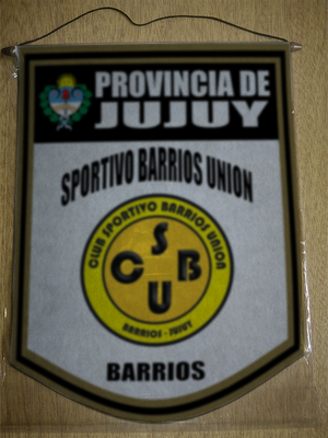 BANDERIN 40CM DORADO SPORTIVO BARRIOS UNION JUJUY
