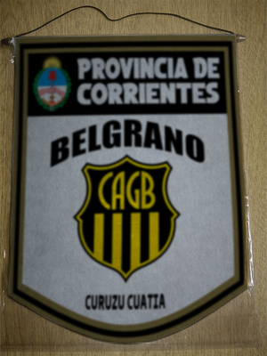 BANDERIN 40CM DORADO BELGRANO CURUZU CUATIA
