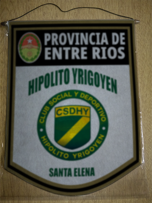 BANDERIN HIPOLITO YRIGOYEN ENTRE RIOS