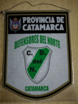 BANDERIN 40 CM DORADO DEFENSORES DEL NORTE