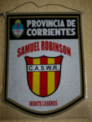 BANDERIN 40CM DORADO SAMUEL ROBINSON MONTE CASEROS