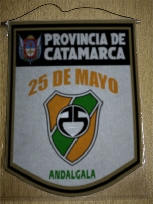 BANDERIN 40 CM DORADO 25 DE MAYO ANDALGALA