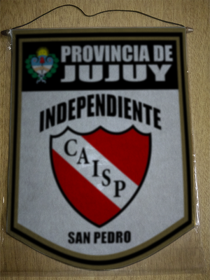 BANDERIN 40CM DORADO INDEPENDIENTE SAN PEDRO JUJUY