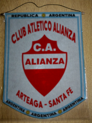 BANDERIN ALIANZA ARTEAGA SANTA FE