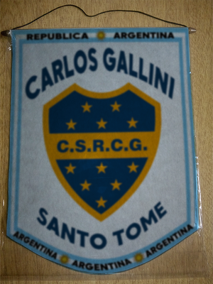 BANDERIN CLUB CARLOS GALLINI SANTO TOME