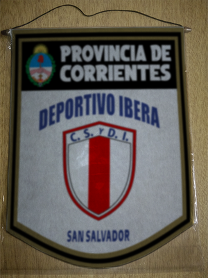 BANDERIN 40CM DORADO DEPORTIVO IBERA SAN SALVADOR