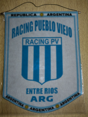 BANDERIN RACING PUEBLO VIEJO ENTRE RIOS
