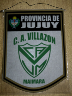 BANDERIN 40CM DORADO CLUB VILLAZON MAIMARA JUJUY