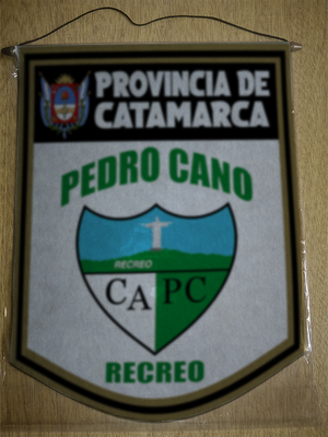 BANDERIN 40 CM DORADO CLUB PEDRO CANO RECREO