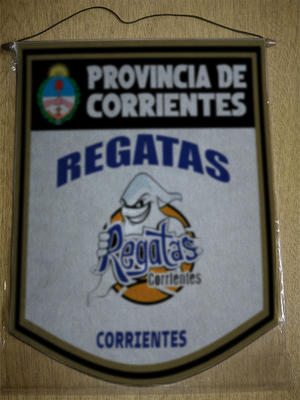 BANDERIN 40CM DORADO REGATAS DE CORRIENTES