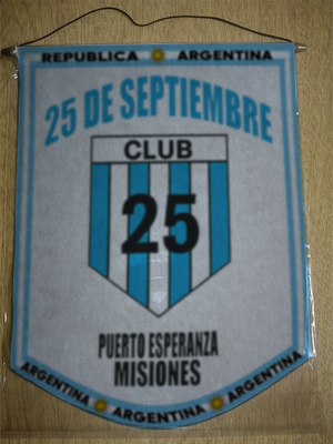 BANDERIN 25 DE SEPTIEMBRE PUERTO ESPERANZA