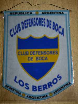 BANDERIN CLUB DEFENSORES DE BOCA LOS BERROS