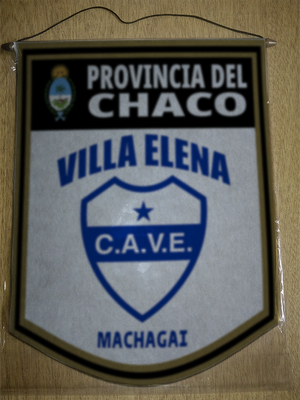 BANDERIN 40CM DORADO VILLA ELENA MACHAGAI CHACO