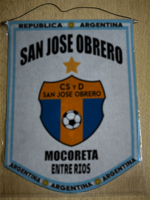 BANDERIN SAN JOSE OBRERO MOCORETA ENTRE RIOS