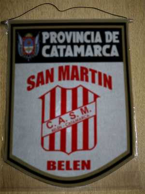 BANDERIN 40 CM DORADO SAN MARTIN BELEN