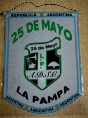 BANDERIN CLUB 25 DE MAYO LA PAMPA