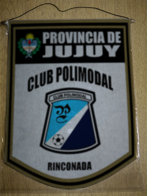 BANDERIN 40CM DORADO CLUB POLIMODAL RINCONADA JUJUY