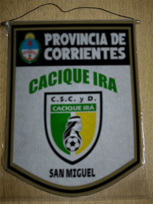 BANDERIN 40CM DORADO CACIQUE IRA SAN MIGUEL