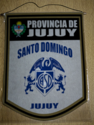 BANDERIN 40CM DORADO CLUB SANTO DOMINGO JUJUY