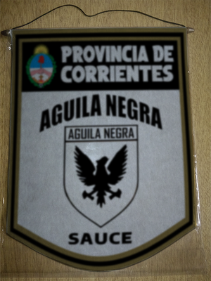 BANDERIN 40CM DORADO AGUILA NEGRA SAUCE