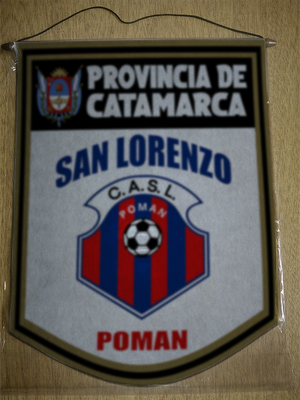 BANDERIN 40 CM DORADO SAN LORENZO DE POMAN
