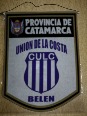 BANDERIN 40 CM DORADO UNION DE LA COSTA BELEN