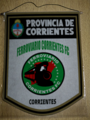 BANDERIN 40CM DORADO FERROVIARIO CORRIENTES FC