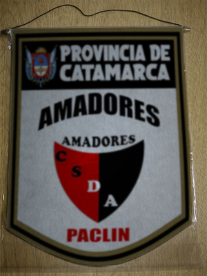 BANDERIN 40 CM DORADO AMADORES PACLIN
