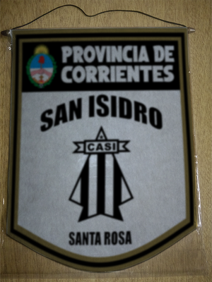 BANDERIN 40CM DORADO CLUB SAN ISIDRO SANTA ROSA