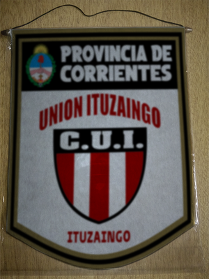 BANDERIN 40CM DORADO CLUB UNION ITUZAINGO