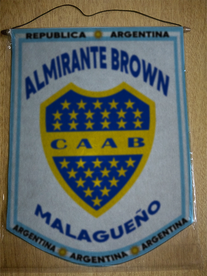 BANDERIN ALMIRANTE BROWN MALAGUEÑO