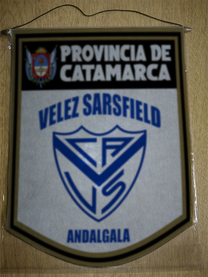 BANDERIN 40 CM DORADO VELEZ SARSFIELD ANDALGALA