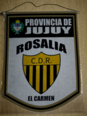 BANDERIN 40CM DORADO CLUB DEPORTIVO ROSALIA JUJUY