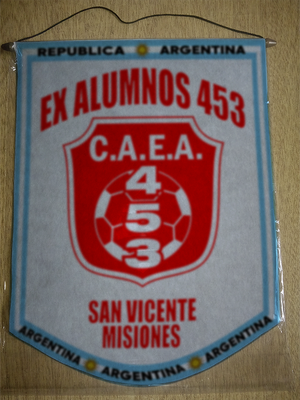 BANDERIN EX ALUMNOS ESCUELA 453 SAN VICENTE
