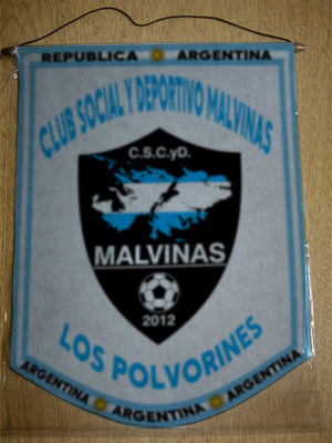 BANDERIN CLUB MALVINAS LOS POLVORINES