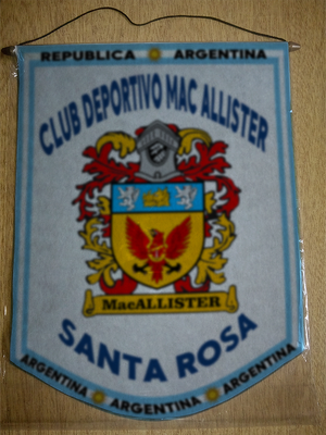 BANDERIN CLUB MAC ALLISTER SANTA ROSA