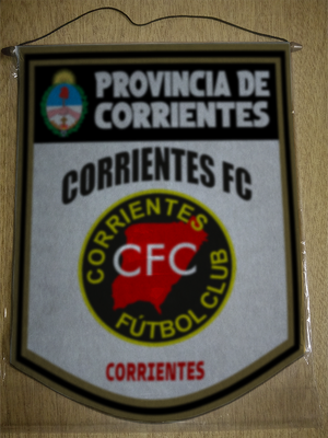 BANDERIN 40CM DORADO CORRIENTES FC