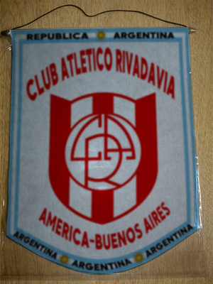 BANDERIN CLUB ATLETICO RIVADAVIA AMERICA