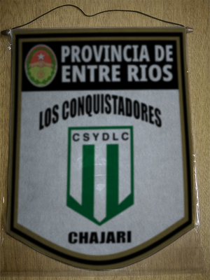 BANDERIN LOS CONQUISTADORES CHAJARI ENTRE RIOS