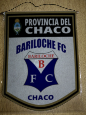 BANDERIN 40CM DORADO BARILOCHE FC CHACO