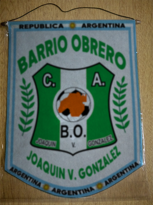 BANDERIN BARRIO OBRERO JOAQUIN V GONZALEZ
