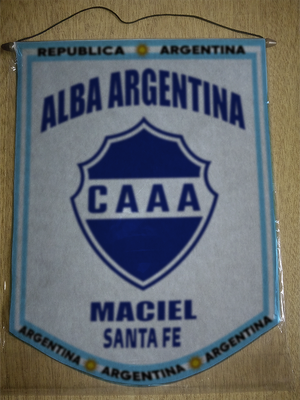 BANDERIN ALBA ARGENTINA MACIEL SANTA FE