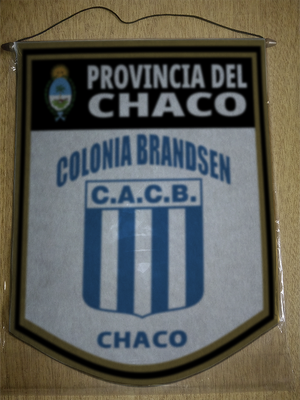 BANDERIN 40CM DORADO COLONIA BRANDSEN CHACO