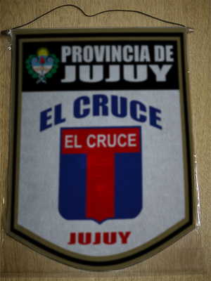 BANDERIN 40CM DORADO EL CRUCE ABDON CASTRO TOLAY JUJUY