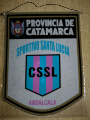 BANDERIN 40 CM DORADO SPORTIVO SANTA LUCIA ANDALGALA