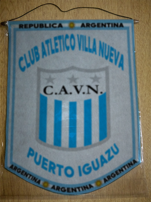 BANDERIN CLUB VILLA NUEVA PUERTO IGUAZU
