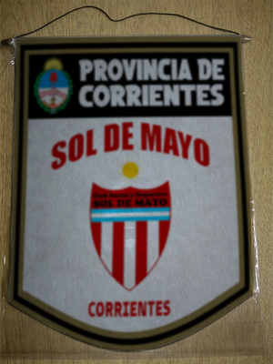 BANDERIN 40CM DORADO SOL DE MAYO COLONIA LIEBIG
