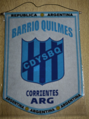 BANDERIN BARRIO QUILMES CORRIENTES