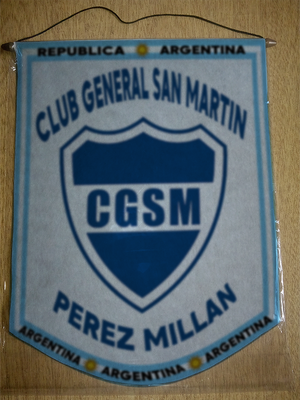 BANDERIN GENERAL SAN MARTIN PEREZ MILLAN