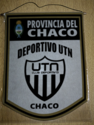 BANDERIN 40CM DORADO DEPORTIVO UTN CHACO